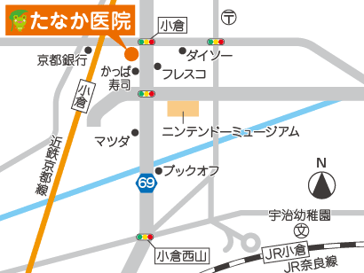 たなか医院地図